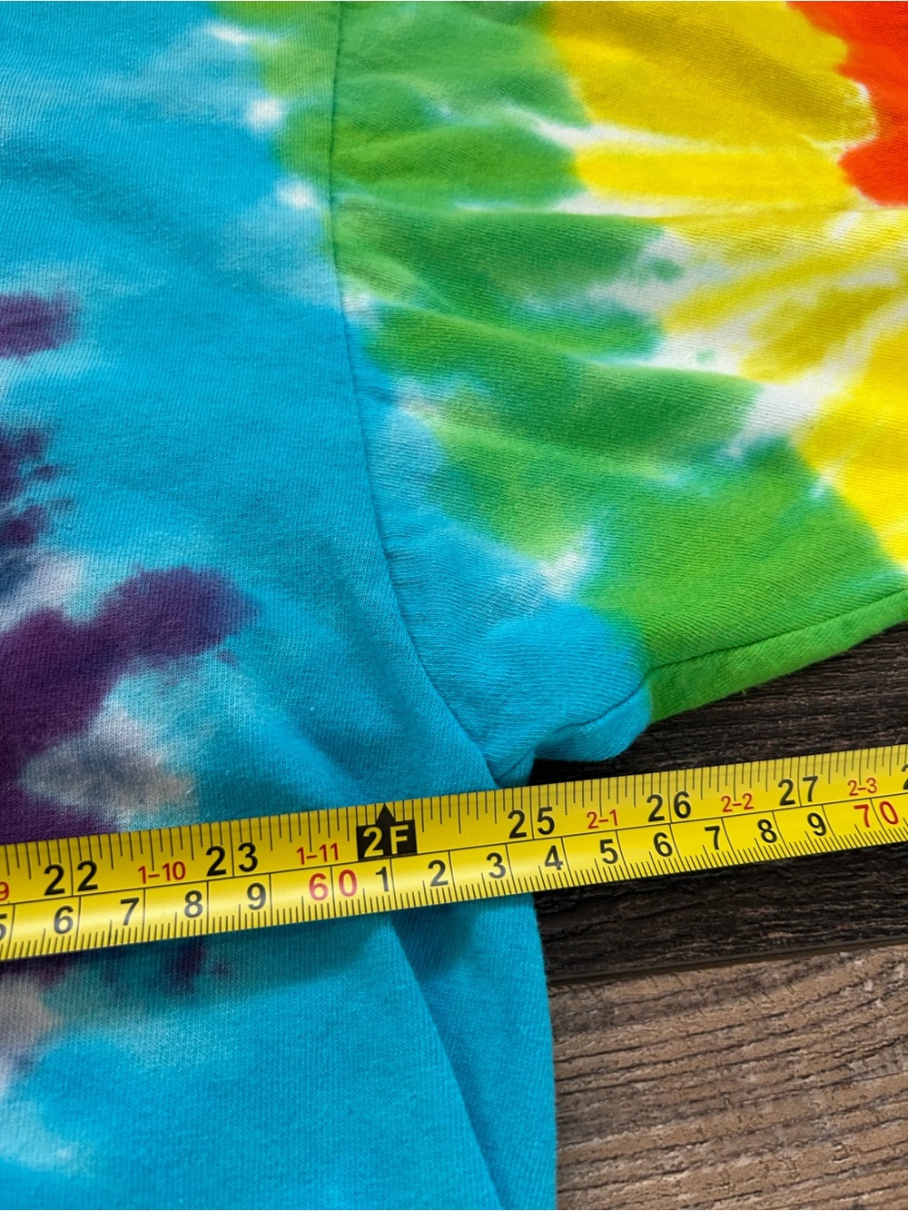 Cool Oversized Vintage Tie Dye Short Sleeve Tee “Keep Austin Weird” Size 2XL - Picture 4 of 6